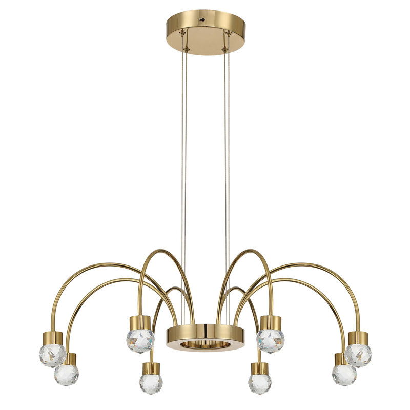 Lustre Vario à 8 lumières DEL intégrées