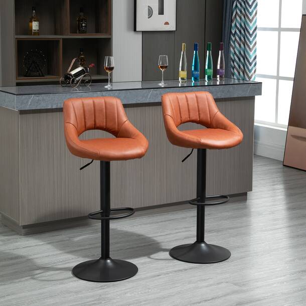 Latitude Run® Amjed Swivel Adjustable Height Bar Stool & Reviews 