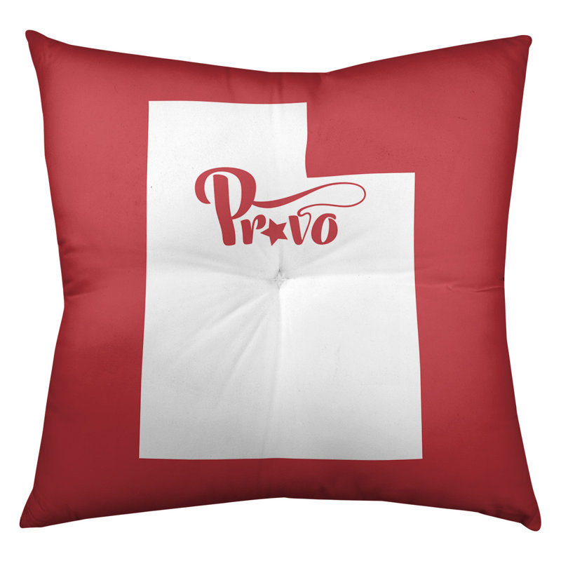 Coussin de sol touffeté nevada, 26 po x 26 po, Rouge, Provo