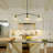 Transitional 39.3" 3-Light Linear Kitchen Island Pendan with Seeded Glass Shades