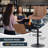 Swivel Upholstered Adjustable Height Counter Stool with Metal Frame-97865832