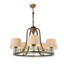 Lustre en métal avec base en verre-1003825835