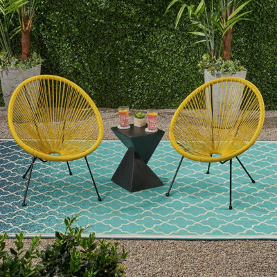 Ensemble de 2 chaises d'extérieur ANson