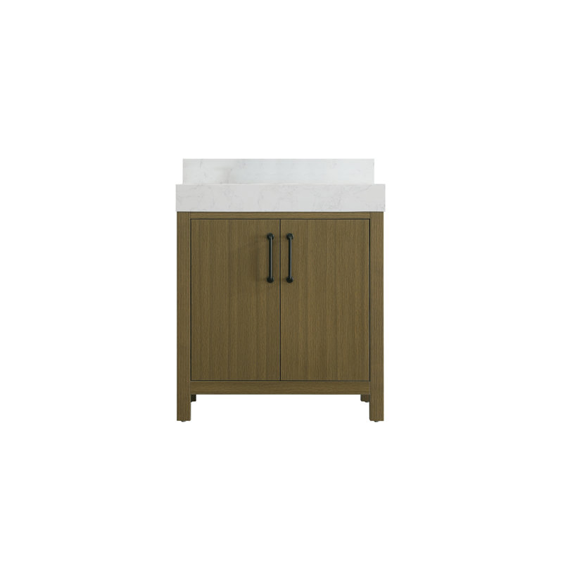 30 inch Single Bathroom Vanity_Traditional_VF60630-BS, Chestnut Brown