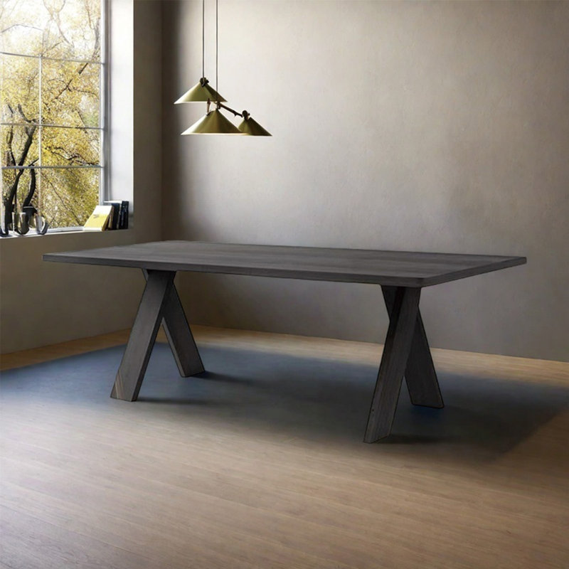 Table écologique en bois massif, H 29,52 po x L 86,61 po x l 35,43 po
