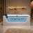 59.45'' x 29.53'' Whirlpool Rectangular Alcove Acrylic Bathtub