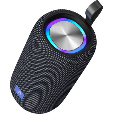Haut-parleur Bluetooth RVB avec tws, IPX5 imperméable, fente pour carte Tf - Haut-parleur sans fil portable pour la maison, les voyages, les fêtes, la plage