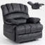 Grand fauteuil inclinable manuel en tissu pour le salon-2052615600