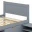 Lit plateforme avec tiroir et deux tablettes