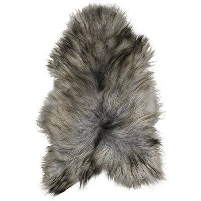 Alverna Solid Colour Sheepskin Hand Woven 70cm X 105cm Area Rug