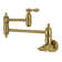Kingston Brass Restoration Two-Handle 1-Hole Wall Mount Pot Filler Faucet
