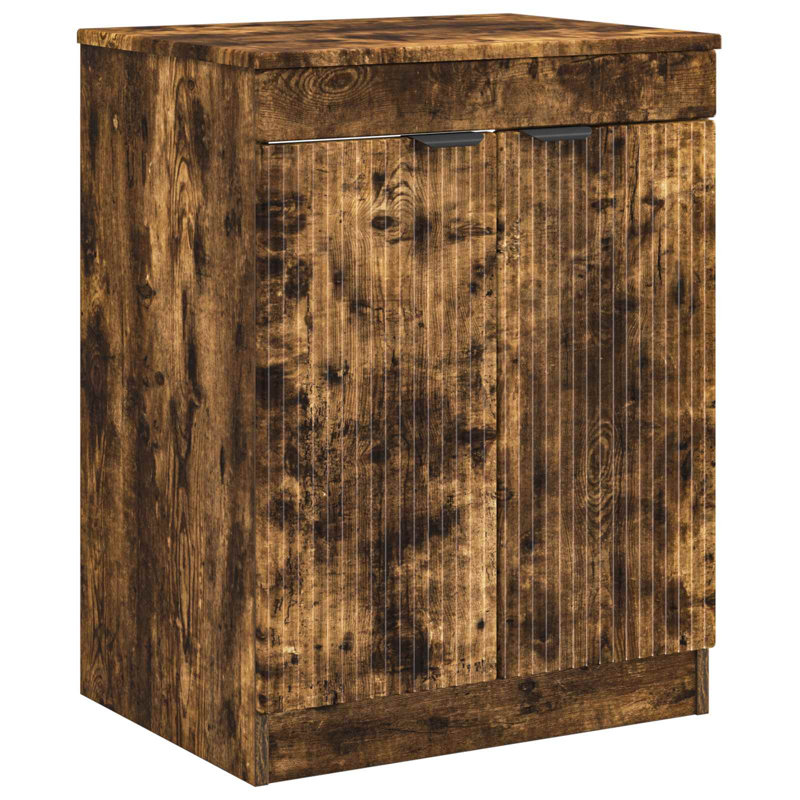 54cm Bathroom Vanity Base Only, Smoked Oak