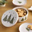 Ceramic Pine Tree Canister with Lid 7.75"D