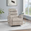 Fauteuil inclinable et pivotant en similicuir Sacson-540317554
