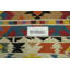 Tapis géométrique à motif oriental kilim 5 x 8