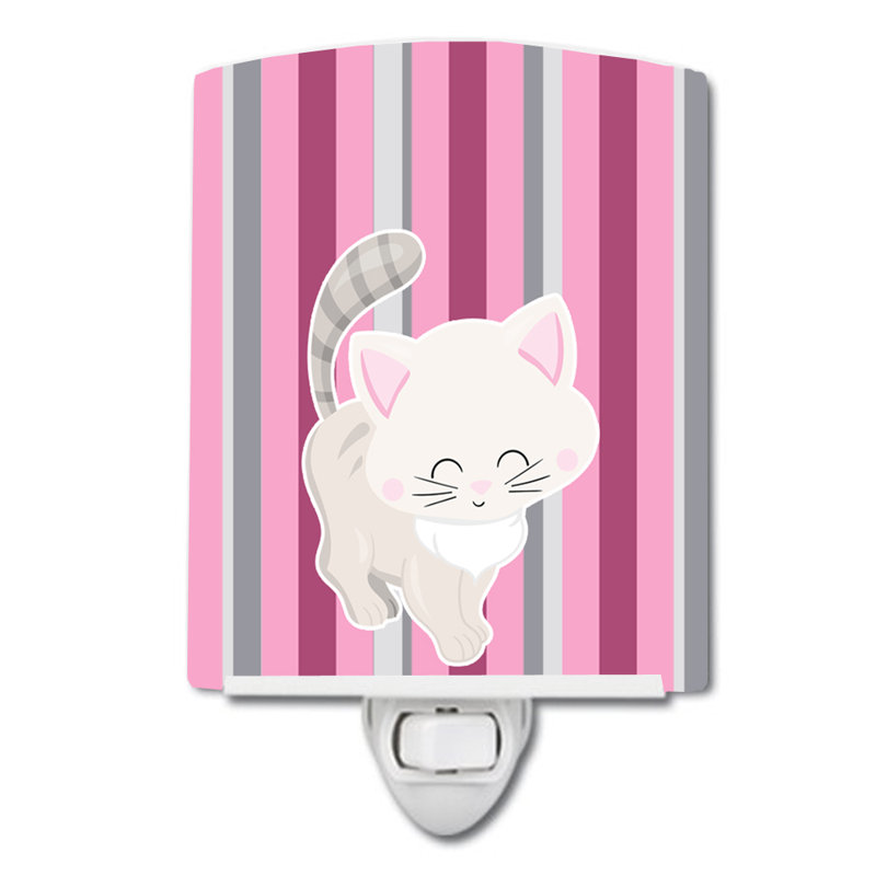 Éclairage de nuit en céramique pour chat chat