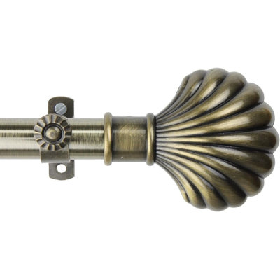 Scallop 13/16 inch Curtain Rod