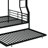 Full XL Over Queen Size Metal Bunk Bed With Underbed Trundle Option-302900432