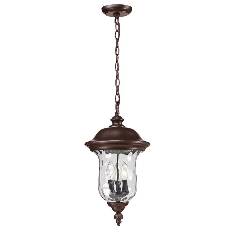 Lanterne suspendue d'extérieur 2 lumières Antkeo, Bronze