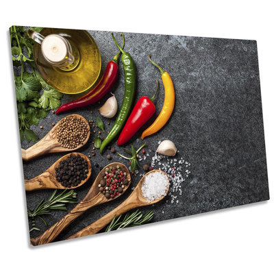 Cooking Ingredients Spices - Wrapped Canvas Print