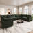 Manuel Corduroy Oversized 163'' Wide Modular Sofa With Waist Pillows & Detachable Doublelayered Cushion For Large Living Room-1927827363