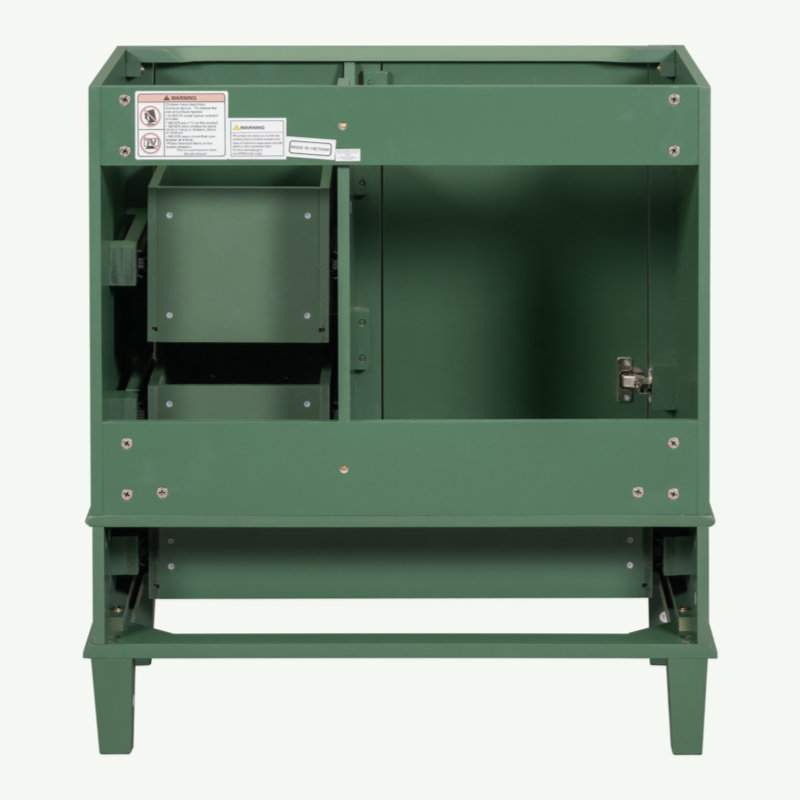 [Cabinet seulement] Meuble-lavabo de 30 po bleu (lavabo non inclus), Vert