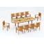 Cahyo Outdoor - Piece Teak Dining Set-557856739