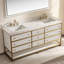 Ensemble de meuble-lavabo double 72 po entièrement assemblé-107785499