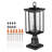 2 PCs Dusk to Dawn Outdoor Lamp Post Light Fixture 17.72in Pole Pier Mount