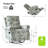Antasia 34'' W Rocking Swivel Nursery Recliner-86675460