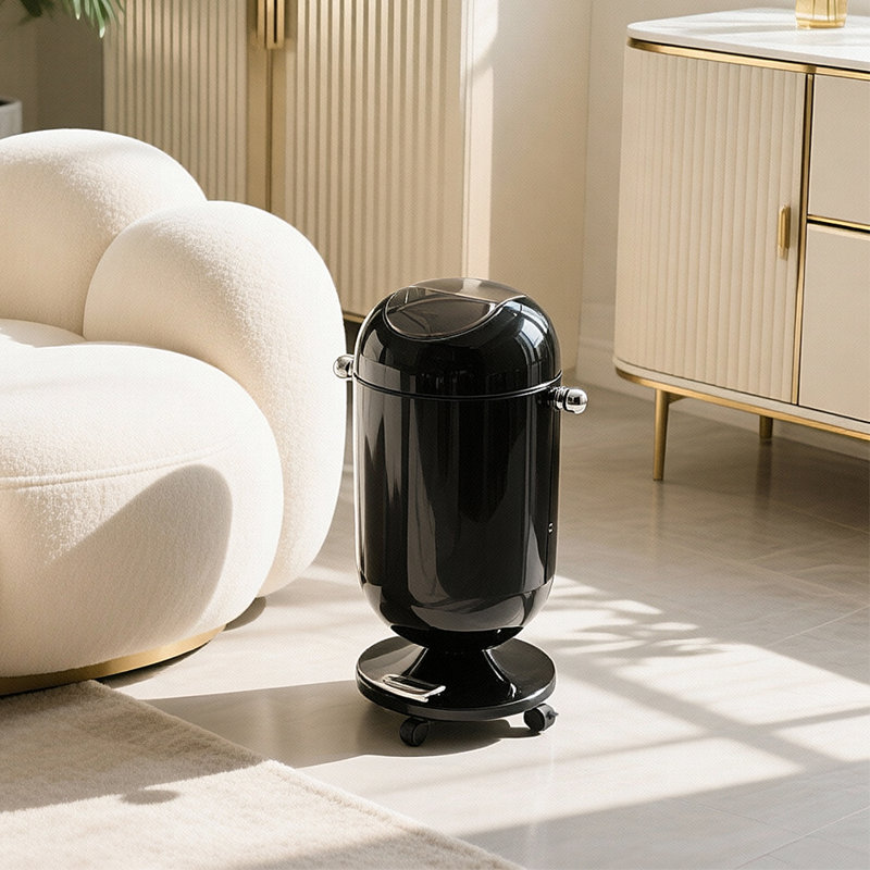 PP Waste Bin, Black