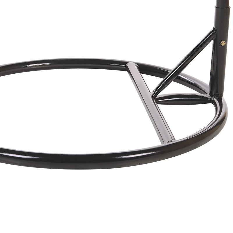 Shayna Swing Chair with Stand, Beige, Black