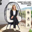 Swivel Patio Lounge Chairs, Steel Rattan Egg Chair, Modern Patio Home