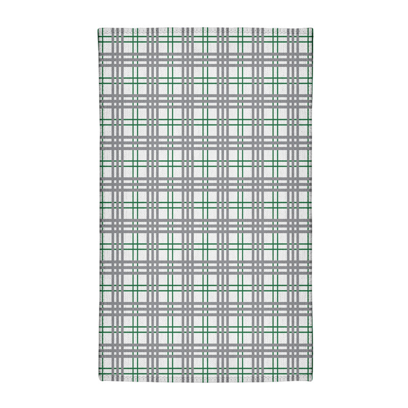 Tapis écossais gris / blanc, Rectangle 5 pi x 7 pi