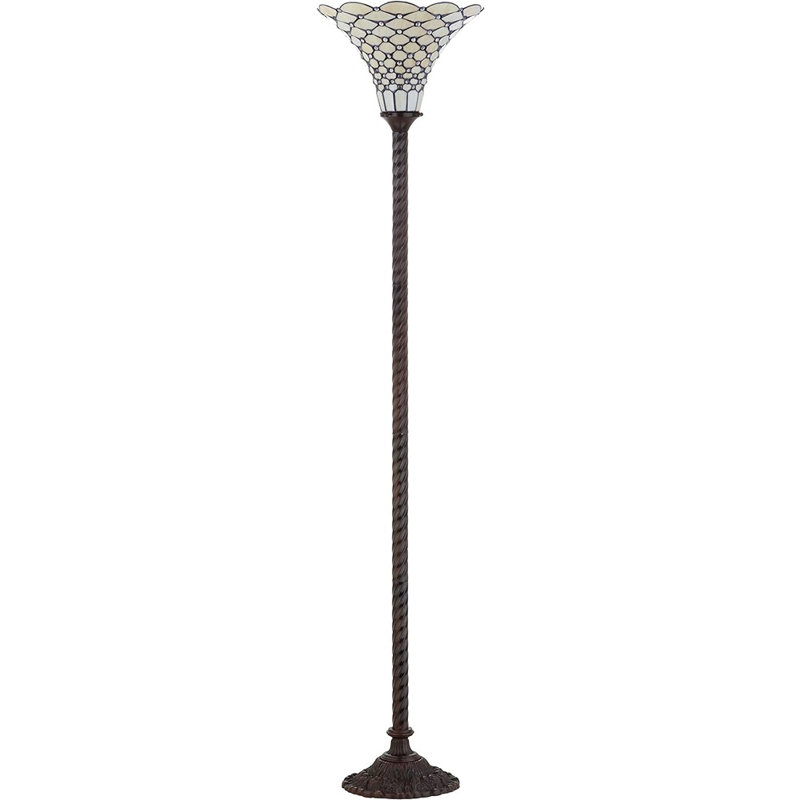 Ospina 70'' Brown Torchiere Floor Lamp