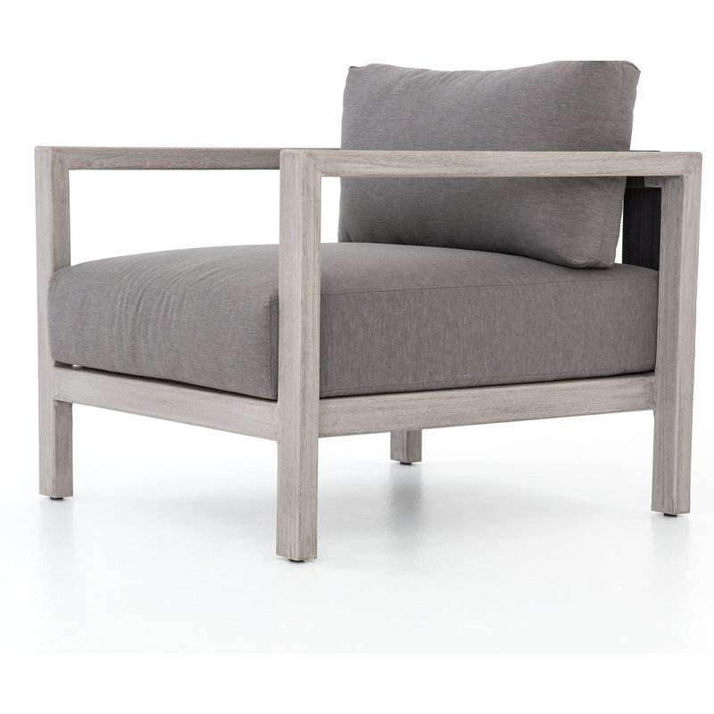 Sonoma Outdoor Teak Lounge Chair, Weathered Gray, Gray