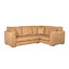 Bablu 4 Seater Faux Leather Corner Sofa -1581981427-1581981424