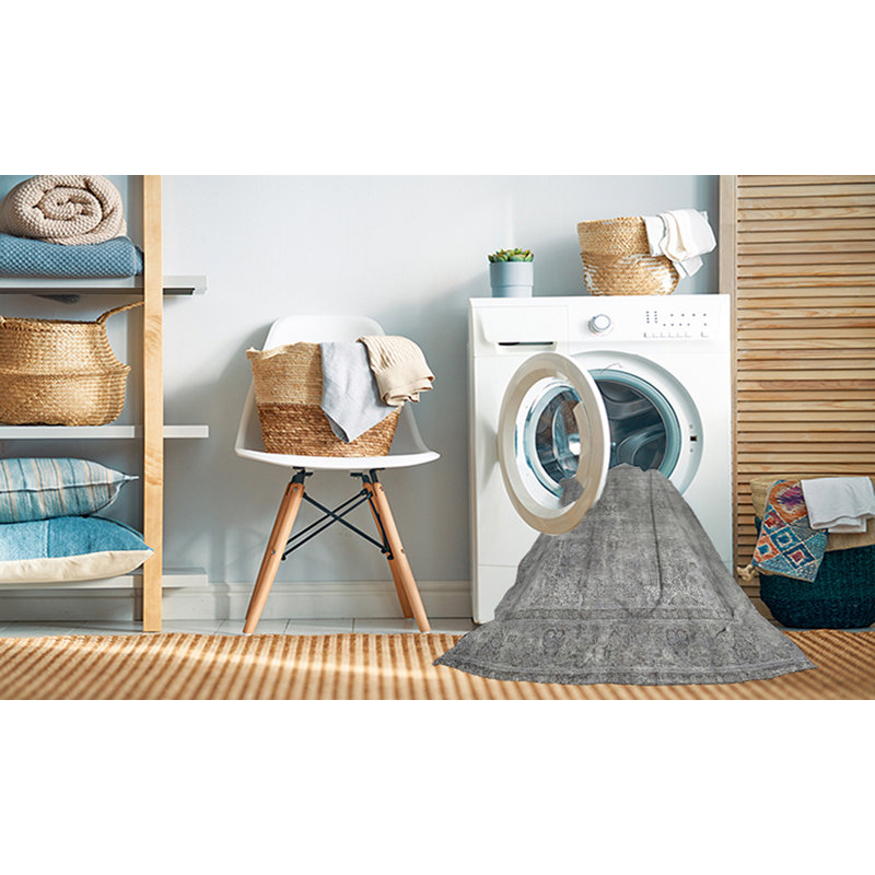 Albeiro Oriental Indoor Rug, Round 4'