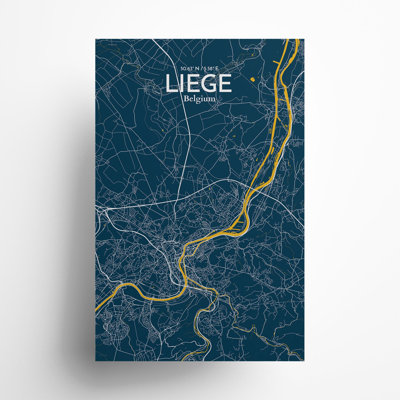 «Liege City Map», impression