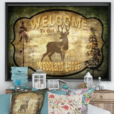 " Welcome Lodge Deer "