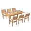 Ensemble de salle à manger rectangulaire d'extérieur pour 78 personnes L 78,7 po Kilani -822170657