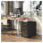 3-Drawer Mobile File Cabinet with Lock, All-Steel Office Storage in Black-531246905