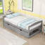 Lit plateforme simple avec rangement et tiroirs-564685094