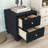 Nightstand with 2 Drawers and Button-Tufted-1399487091