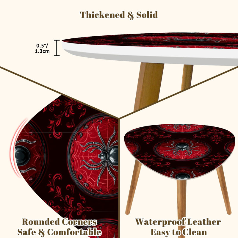 Ensemble de 2 tables basses gigognes Triangle