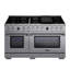 60 In. 7.9 Cu. Ft. 10 Burners Dual Fuel Range For Propane Gas In Stainless Steel With Kucht Horus Thermostat-1996192068-2041003878