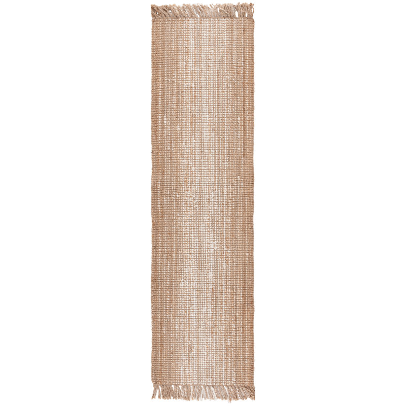 Natural Fiber Flatweave Jute Rug, Runner 2'3" x 8'