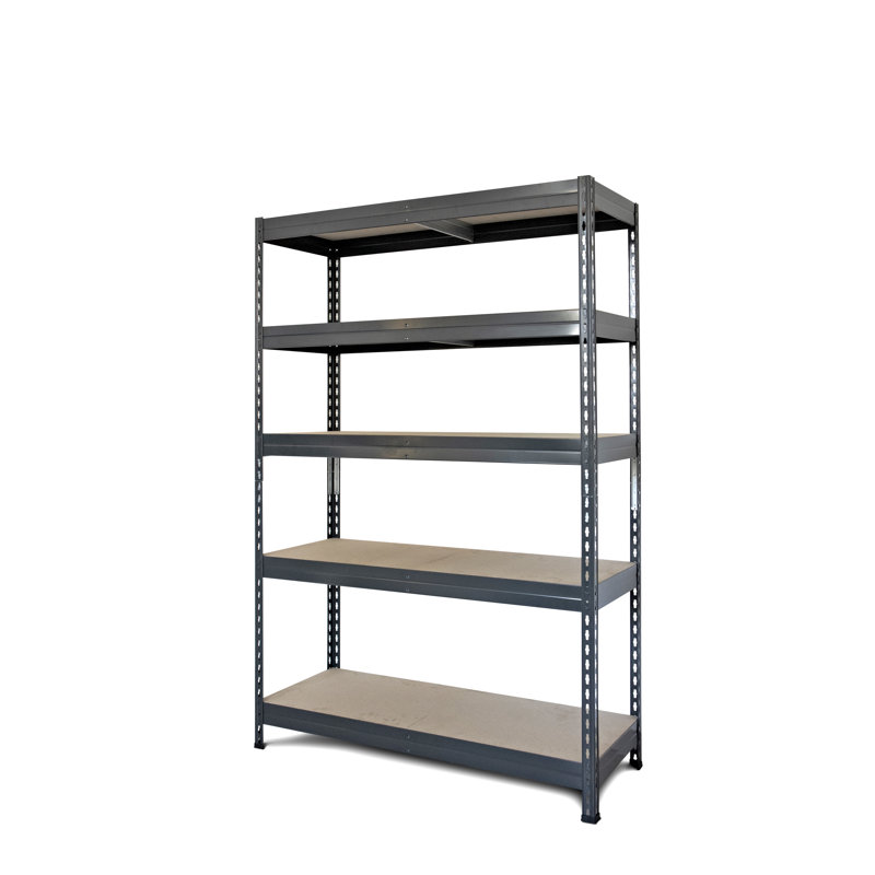 Heavy-Duty Steel and Particle Board 5-Shelf Garage Storage Unit