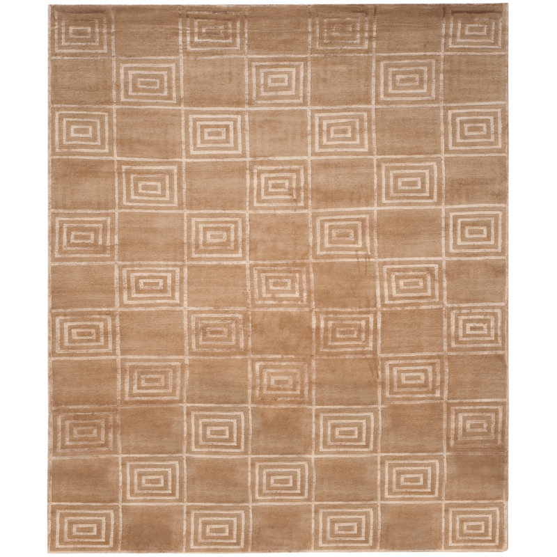 Ralph Lauren Alistair Tiles Wool, Viscose Geometric Rug, Rectangle 9' x 12'