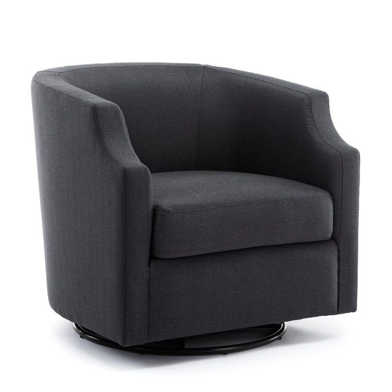30,88 po Fauteuil coulissant pivotant gris Ashen